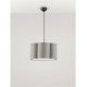 Pendule, Lustre suspendate - Lustra suspendata cu abajur textil gri BLOOSY