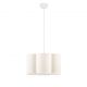 Pendule, Lustre suspendate - Lustra suspendata cu abajur textil bej BLOOSY