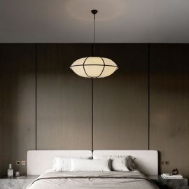 Pendule, Lustre suspendate - Lustra cu lumina difuza abajur in BRERA 70cm