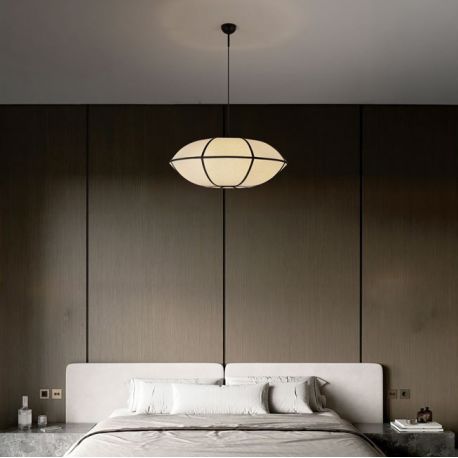 Pendule, Lustre suspendate - Lustra cu lumina difuza abajur in BRERA 70cm
