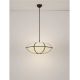 Pendule, Lustre suspendate - Lustra cu lumina difuza abajur in BRERA 70cm