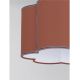 Pendule, Lustre suspendate - Lustra suspendata cu abajur textil rosu maroniu BLOOSY