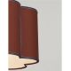 Pendule, Lustre suspendate - Lustra suspendata cu abajur textil rosu maroniu BLOOSY