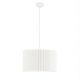 Pendule, Lustre suspendate - Lustra suspendata cu abajur din in alb Nos