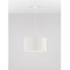 Pendule, Lustre suspendate - Lustra suspendata cu abajur din in alb Nos