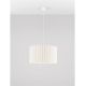 Pendule, Lustre suspendate - Lustra suspendata cu abajur din in alb Nos