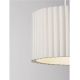 Pendule, Lustre suspendate - Lustra suspendata cu abajur din in alb Nos