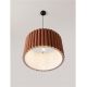 Pendule, Lustre suspendate - Lustra suspendata cu abajur din in cafeniu Nos