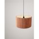 Pendule, Lustre suspendate - Lustra suspendata cu abajur din in cafeniu Nos
