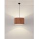 Pendule, Lustre suspendate - Lustra suspendata cu abajur din in cafeniu Nos