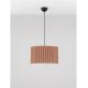 Pendule, Lustre suspendate - Lustra suspendata cu abajur din in cafeniu Nos