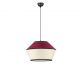 Lustra cu abajur stratifiat catifea Burgundy cu hartie naturala VELISS