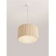 Pendule, Lustre suspendate - Lustra suspendata cu abajur din in galben Nos