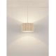 Pendule, Lustre suspendate - Lustra suspendata cu abajur din in galben Nos