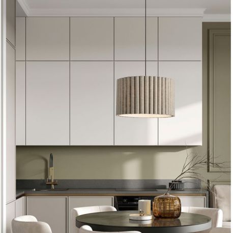 Pendule, Lustre suspendate - Lustra suspendata cu abajur din in verde Nos