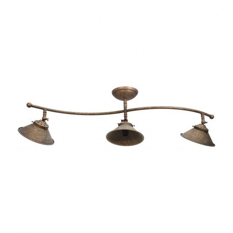 Lustre aplicate - Lustra tavan cu 3 abajure din alama directionabile Vintage Soul