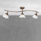 Lustre aplicate - Lustra tavan cu 3 abajure din ceramica directionabile Vintage Soul