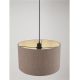 Pendule, Lustre suspendate - Lustra suspendata cu abajur maro deschis SYRIN