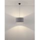 Pendule, Lustre suspendate - Lustra suspendata cu abajur gri SYRIN