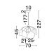 Pendule, Lustre suspendate - Lustra decorativa living sau dining OLINA bej