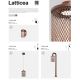 Stalpi - Stalp exterior design modern LED IP65 Latticea H-80cm