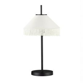 Veioze - Veioza cu abajur din catifea si franjuri bej VELVY