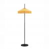 Lampadar cu abajur din catifea si franjuri galben mustar VELVY