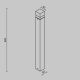 Stalpi - Stalp exterior LED IP65 Quadra H-60cm