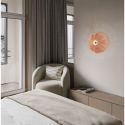 Aplica de perete cu design texturat ELVIO caramiziu 45cm