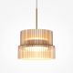 Pendule, Lustre suspendate - Lustra, Pendul LED cu sticla canelata Scala bronz