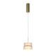 Pendule, Lustre suspendate - Lustra, Pendul LED cu sticla canelata Scala bronz