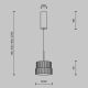 Pendule, Lustre suspendate - Lustra, Pendul LED cu sticla canelata Scala alb