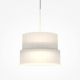 Pendule, Lustre suspendate - Lustra, Pendul LED cu sticla canelata Scala alb