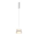 Lustra, Pendul LED cu sticla canelata Scala alb