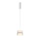 Pendule, Lustre suspendate - Lustra, Pendul LED cu sticla canelata Scala alb