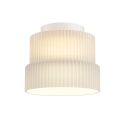 Mini Plafoniera LED cu sticla canelata Scala alb