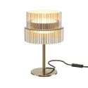 Veioza LED cu sticla canelata Scala bronz