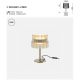 Veioze - Veioza LED cu sticla canelata Scala bronz