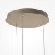 Pendule, Lustre suspendate - Lustra cu 3 pendule LED cu sticla canelata Scala bronz