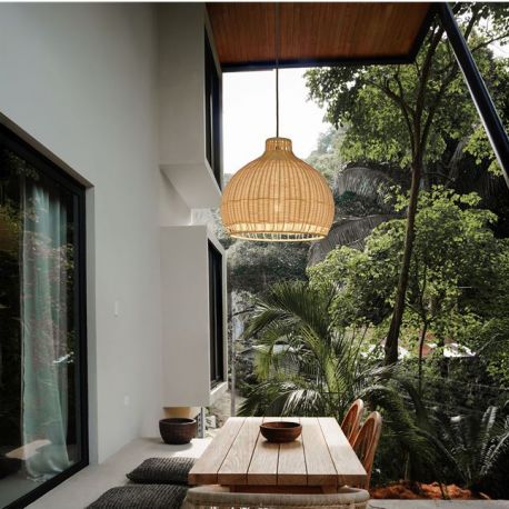 Pendule - Lustra, Pendul din ratan sintetic pentru exterior Pals natur