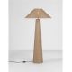 Stalpi - Lampa de podea din ratan sintetic pentru exterior Plom maro deschis