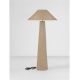 Stalpi - Lampa de podea din ratan sintetic pentru exterior Plom maro deschis