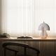 Veioza decorativa LED din ceramica Hope alb lucios