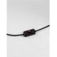 Stalpi - Lampa de podea din ratan sintetic pentru exterior Plom negru