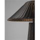 Stalpi - Lampa de podea din ratan sintetic pentru exterior Plom negru