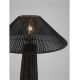 Stalpi - Lampa de podea din ratan sintetic pentru exterior Plom negru