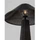 Stalpi - Lampa de podea din ratan sintetic pentru exterior Plom negru