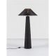 Stalpi - Lampa de podea din ratan sintetic pentru exterior Plom negru