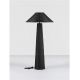 Stalpi - Lampa de podea din ratan sintetic pentru exterior Plom negru