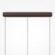 Pendule, Lustre suspendate - Lustra cu 3 pendule LED metal maro, sticla Nuvem
